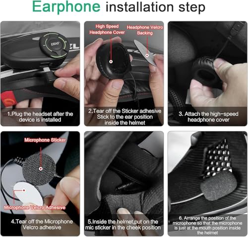Q8 2PC Motorcycle Bluetooth Headset (Q8-2)