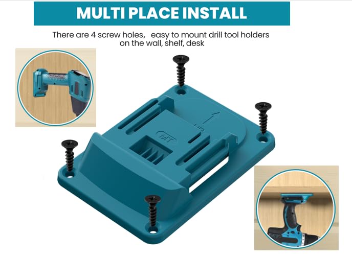 10 Packs Drill Mount Holder for Makita 18V Li