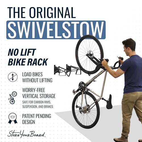 Swivel Bike Wall Mount (2 Pack / Road & Gravel)