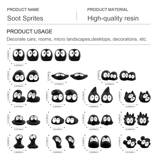 Cute Soot Sprites (Black Varied Soot Sprites)