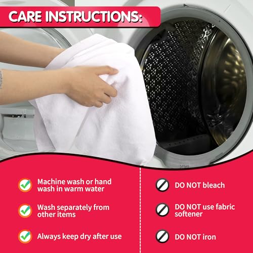 White Microfiber Cleaning Cloth (50pk / White)