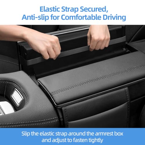 Leather Center Console Armrest Covers for 2020 (for 2020-2026 GLE-Black)