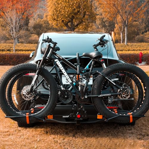 Platform 2 EBike Rack for Car Hitch Bike Rack for SUV RV Trucks Carrier Bicycle Car Racks 2 (RACK WITH PEDAL)