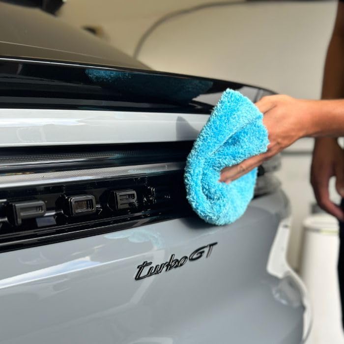 Ethos Plush 470 Microfiber Towels for Cars (Prime Blue 470gsm)