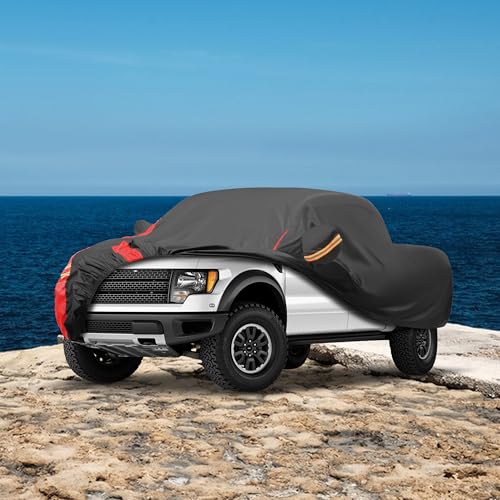 Car Cover Outdoor Automobiles Waterproof All Weater Truck Cover.Size T4 (T4 Fit Truck Length 242-250 inch / 4 Truck Cover)