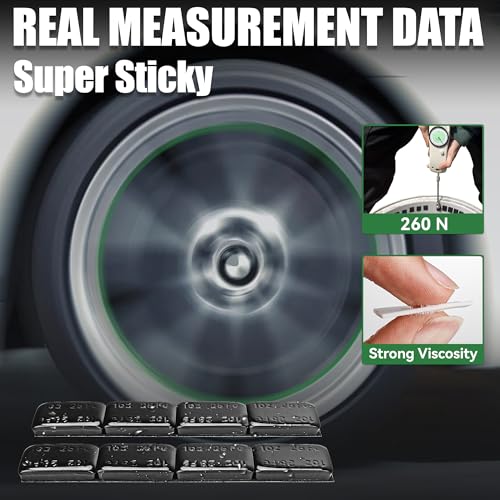 1oz Adhesive Wheel Weights (1oz-72PCS / Black)