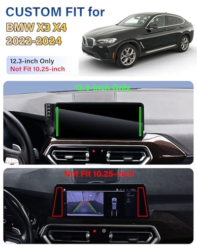 Magnetic Charger Phone Holder for BMW X3 X4 2022 (Magnetic Wireless Charger / 2022-2024 BMW X3/X4 | 12.3-Inch)