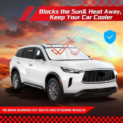 Windshield Sun Shade for Infiniti QX60 2022 (for Infiniti QX60 2022-2026 2027)