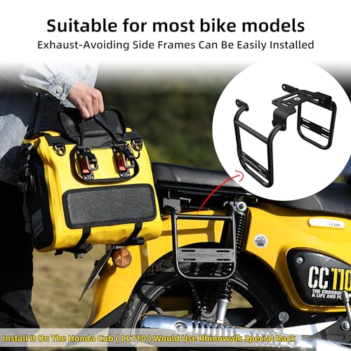 Motorcycle Saddlebags (Black / 15L)