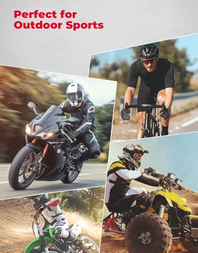 Motorcycle Gloves for Men (Black / Large)