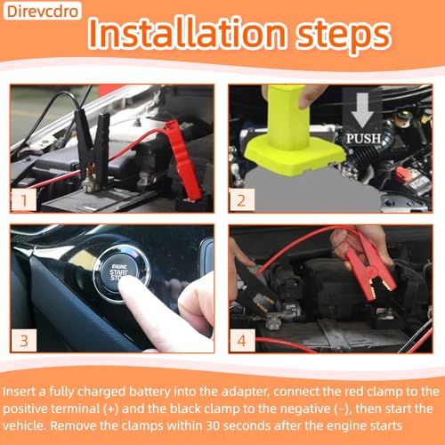 Jumper Cables Adapter Compatible with Ryobi 18V Battery