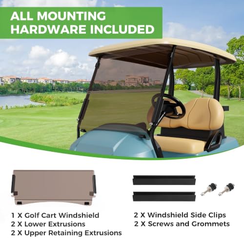 Golf Cart Windshield for Club Car Precedent (Tinted)