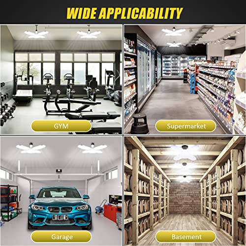 LED Garage Lights 2 Pack (M-4 Panels-4 Pack)