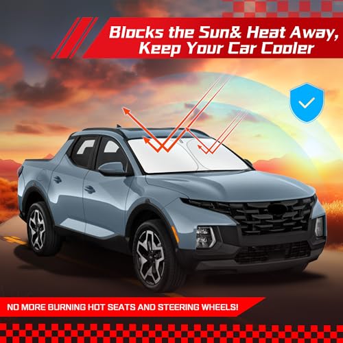 Windshield Sun Shade for H (for Hyundai Santa Cruz 2022-2026)