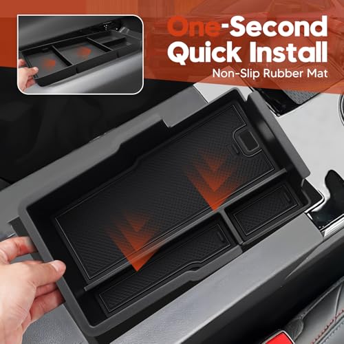 2025 Upgraded 2PCS Chevy Equinox Center Console Organizer and Lower Center Console Tray for 2025 2026 Chevrolet Equinox Interior Accessories Anti (25+ Equinox Organizer)