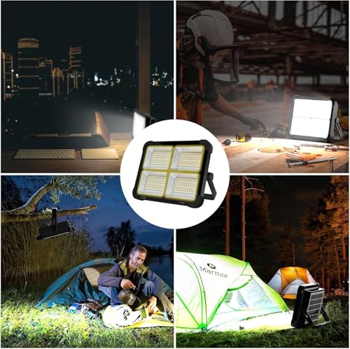 Portable LED Work Solar Light 100W (Black)