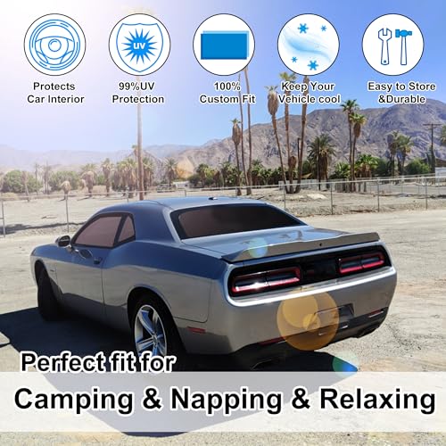 Window Shades for Dodge Challenger 2015 (Dodge Challenger 2015-2023 -SXT, RT, GT)