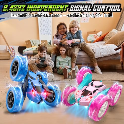 Remote Control Stunt Car for Kids (Blue / Pro (USB-C & Modular Battery))