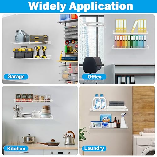 Heavy Duty Wall Shelf (White)