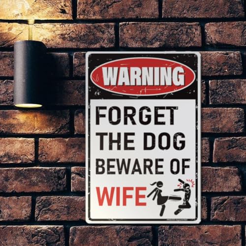 8x12″ Metal Sign (Beware Wife)