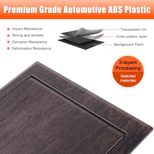 Car Armrest Storage Hidden Tray Cover Lid for Toyota Tundra 2022 (Oak Wood Pattern)