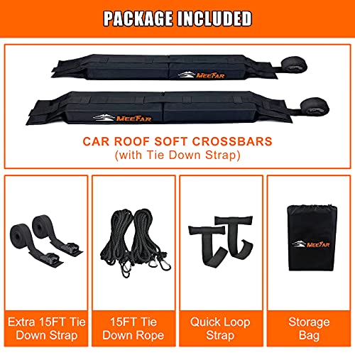 Kayak Car Roof Rack Pad for Kayak Surfboard SUP Canoe Soft Roof Rack Pads (32 Inch)