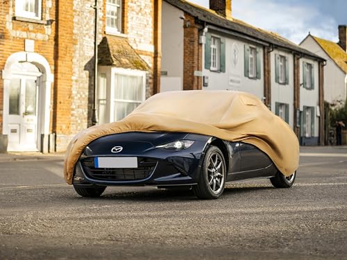 Heavy Duty Outdoor Car Cover Custom Fit for 2005 (Custom Fit Mazda MX-5 / brown)