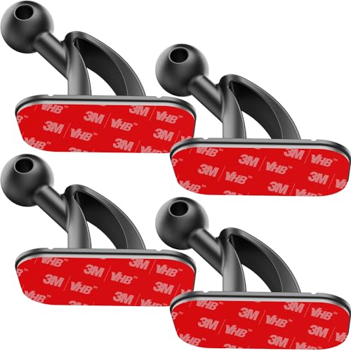 4 Pack Sticky 17mm Ball Mount for Car Mount Adhesive Replacement Magnetic Phone Holder MagSafe Mounting Base Dashboard Sticker 3M VHB Tape (4 Pack)