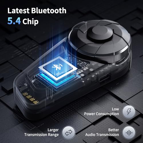 FX S Motorcycle Bluetooth Headset V5.4 (Single Pack)