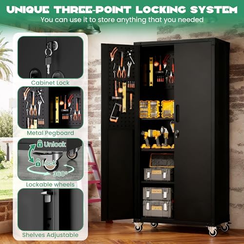 Garage Cabinet System (Black / 6 Pcs-StyleA)