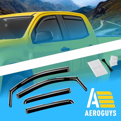 Extra Durable Window Deflectors in (For Chevy Colorado 15-22)