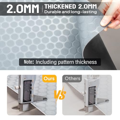 7.5x17 FT Garage Floor Mat (7.5'x17' / Grey(Coin))