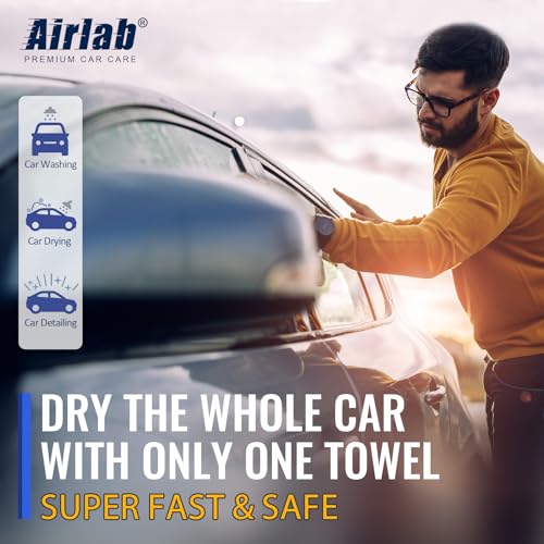 Microfiber Towel Car Drying Detailing Wash Cloth Car Care (Grey-blue)