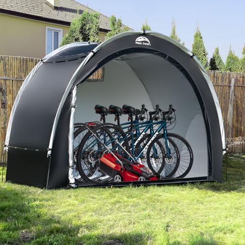 Outdoor Waterproof Bike Storage Tent Shed for 2 (5x7x5.6ft)