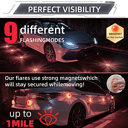 3 Pack LED Road Flares (3pack rechargeable)