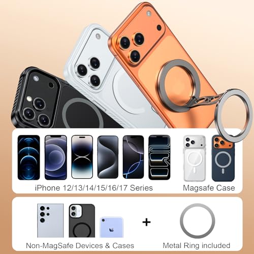 Magnetic Phone Ring Grip for MagSafe Dual (grey)
