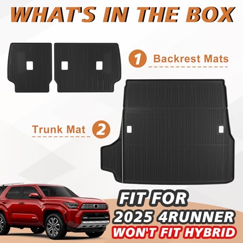 Trunk &Seatback Mat for 2025 2026 4Runner (4Runner | 5-Seat | 2025+)
