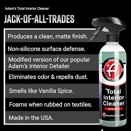 Adam's Total Interior Cleaner & Protectant (16 Fl Oz (Pack of 1) / Vanilla Spice)