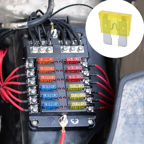 100 Pack Auto Fuses 20 AMP ATC (20 AMP)