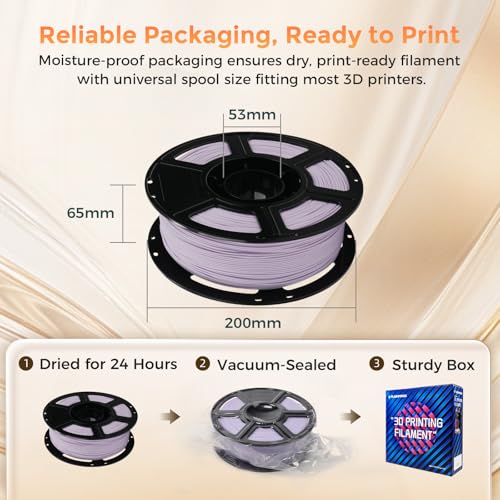 PLA Filament 1.75mm + (Matte Purple)