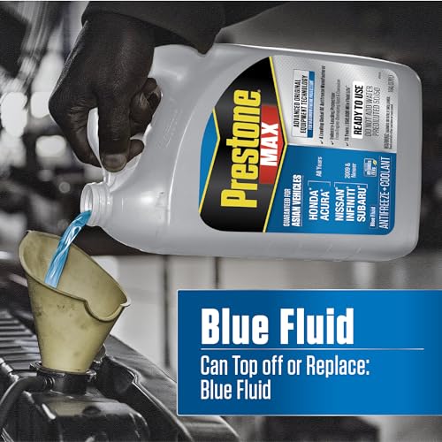 AF6310 MAX Asian Vehicles Blue Antifreeze and Coolant (Asian Blue / Pack of 6 Gallons)