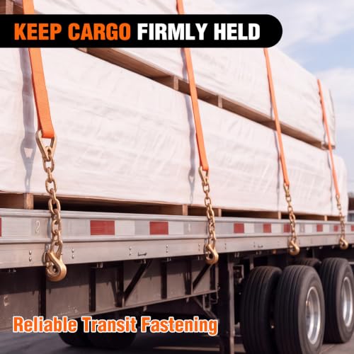 Chain Ratchet Straps 2" x 30' (4Pcs 2in x 30ft Chain Ratchet Straps)