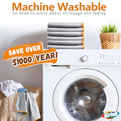 Glass Polishing Streak Free Miracle Cleaning Cloth (Sliver-orange)
