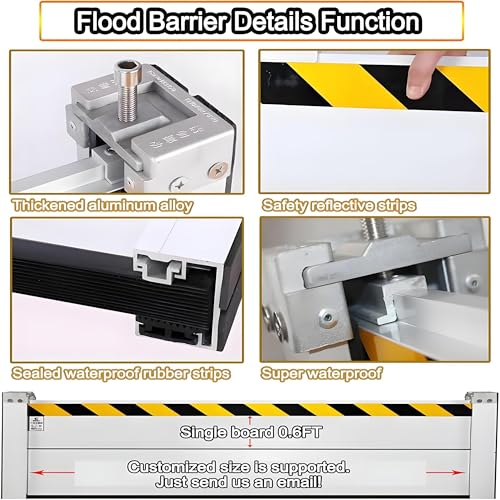 Flood Barriers for Home Exterior (H7.9inch / L5FT)
