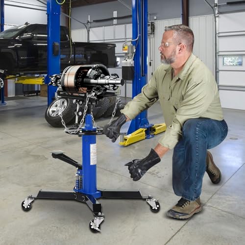 Dual Plunger Hydraulic Transmission Jack 1322lbs Capacity (1322 LBS / Blue)