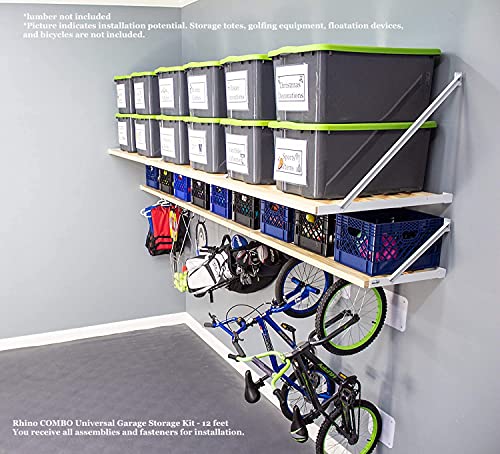 Rhino Combo Universal Garage Storage Kit (12-ft Length x 33.5-in and 20-in Depth)