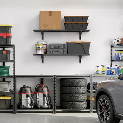 2 Pack Garage Shelving Wall Mounted (2 pack-1.5x4ft)