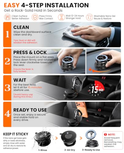 Magnetic Car Phone Holder (Blue)