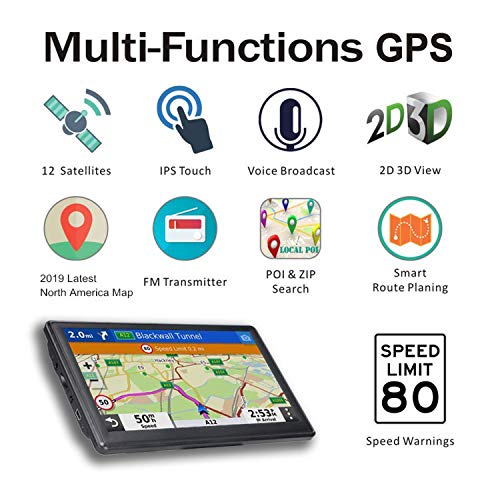N800 GPS Navigator for Car with Bluetooth (7 inch Bluetooth Black for N800)