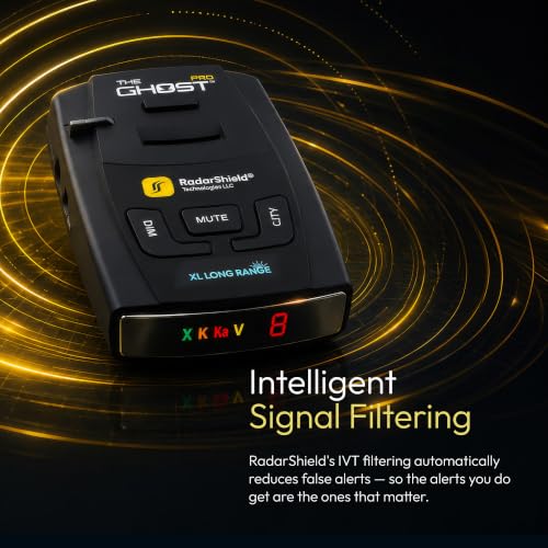 RadarShield Ghost Pro Radar and Laser Detector for Cars (The Ghost Pro)